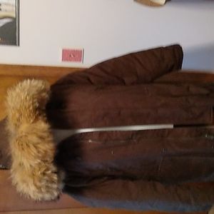 Duluth Men's Winter Down Hooded Puffer Coat Size M